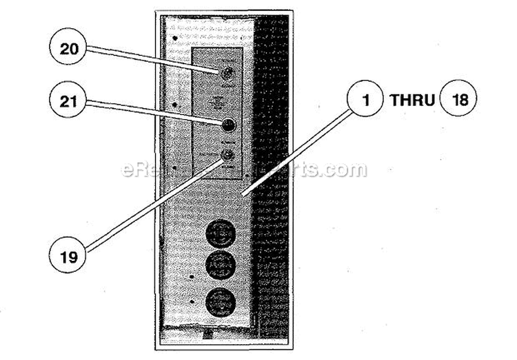 Page G Diagram and Parts List for M36G100A  Market Forge Generator